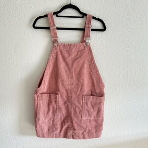 Forever 21 Pink Corduroy Overall Dress size Medium